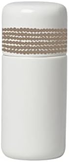 White Beige Stoneware Spice Grinder