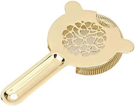 CDQL Stainless Steel Cocktail Strainer - Professional Bartending Tool for Home Kitchen