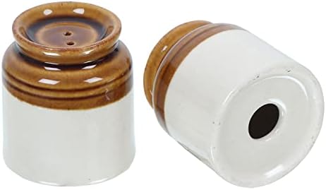 Vintez Salt Pepper Shakers Set High-Quality Ceramic Dispensers