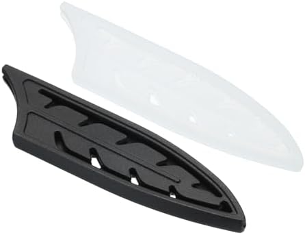 Durable Knife Edge Protection for 4 Santoku Knives Black Transparent