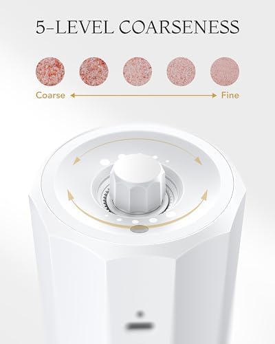 FORLIM 2-Speed Electric Salt and Pepper Grinder Set
