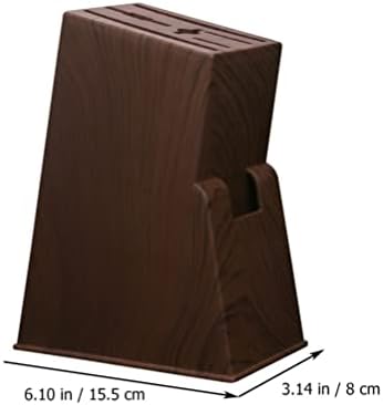 UPKOCHSturdyUniversalBrownWood Knife Block