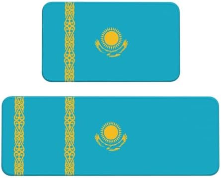 Premium Kazakhstan Flag Kitchen Mats Set