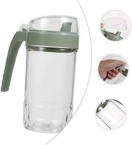 Acrylic oil vinegar mixing bottle with single opening squeeze system