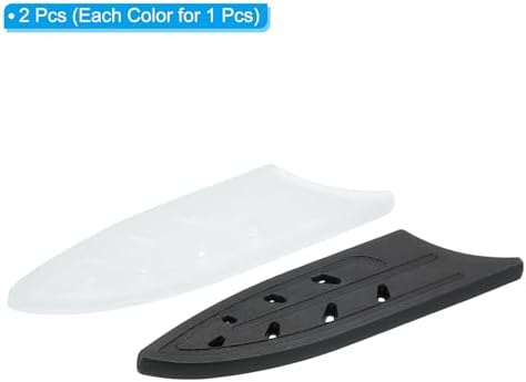 Durable Knife Edge Protection for 4 Santoku Knives Black Transparent
