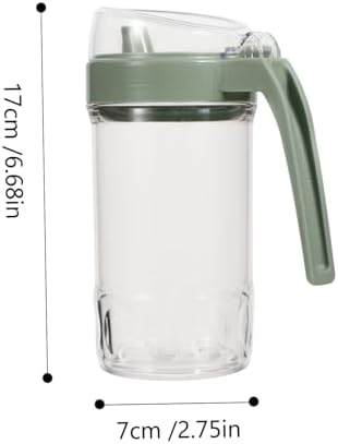 Acrylic oil vinegar mixing bottle with single opening squeeze system