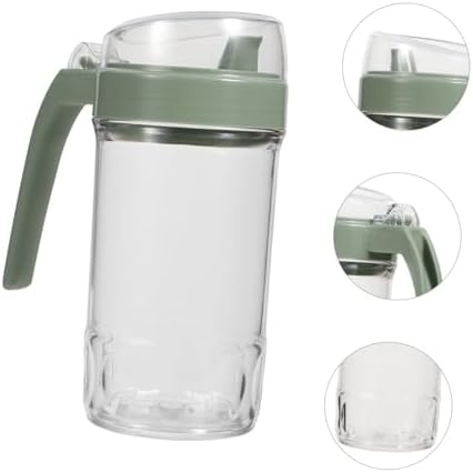 Acrylic oil vinegar mixing bottle with single opening squeeze system
