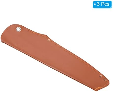 3-Piece 11 PU Leather Santoku Knife Sheath Duplicate