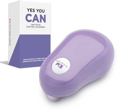 Kitchen Mama - Effortless Can Opener Electric Can Opener One-Touch Battery-Operated