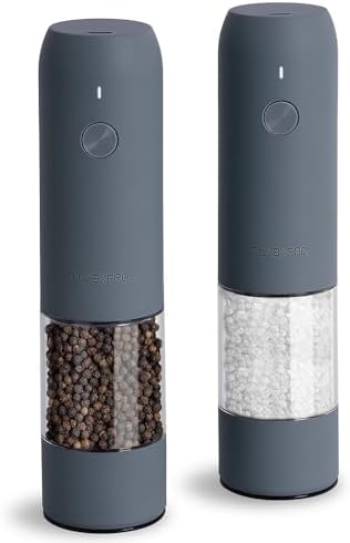 Electric Salt Pepper Mill Set with USB Rechargeable