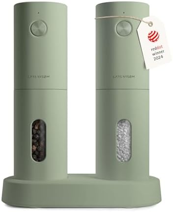 Electric Salt and Pepper Grinder Set