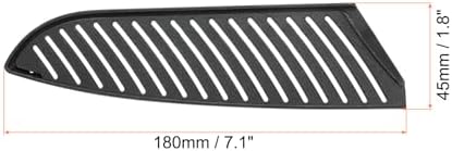 5-Pack PP Safety Knife Cover for 7 Santoku Knives in Black