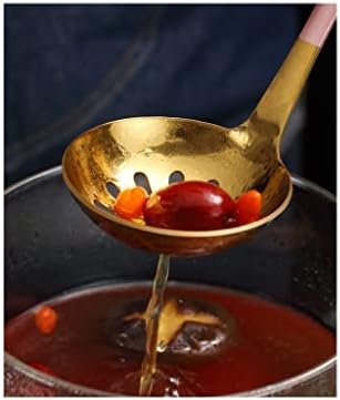 Durable Steel Skimmer Spoon with Heat-Resistant Handle
