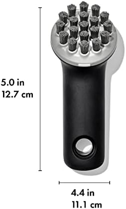 Oxo Good Grips Cast Iron Brush Stainless Steel Scraper Chopper Bundle