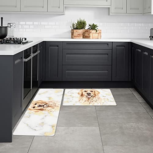 Golden Retrievers Kitchen Floor Mats