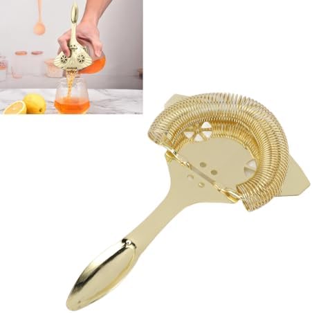 Stainless Steel Ice Strainer Perfect for Cocktails