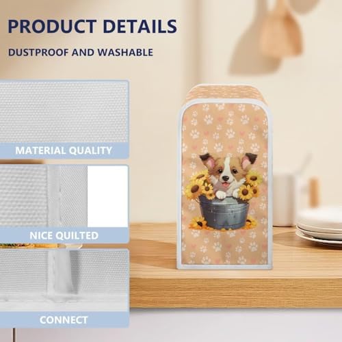 ZUXONGSY Electric Can Opener Dust Cover Sunflower Kitchen Decor