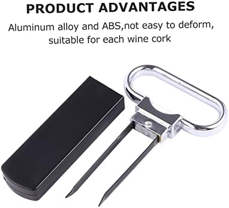 Fast-acting portable corkscrew wine opener