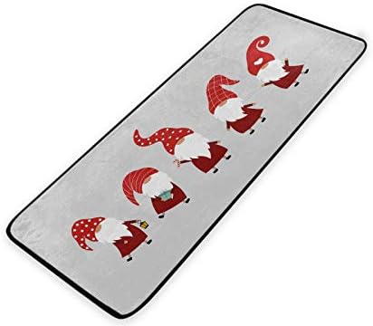 Boccsty Christmas Gnome Gray Kitchen Floor Mat