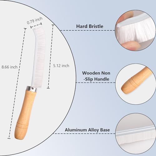 4-Piece Comfort Grip Crevice Brush for Tight Spaces