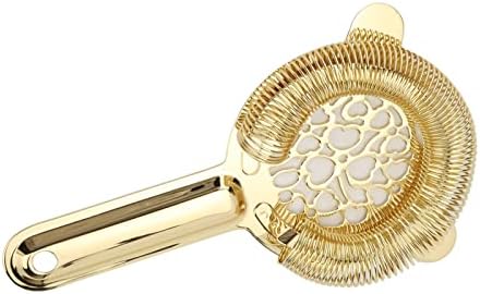 CDQL Stainless Steel Cocktail Strainer - Professional Bartending Tool for Home Kitchen