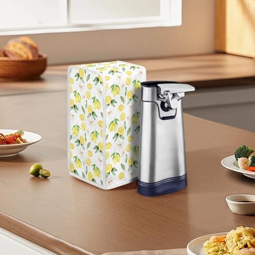 Electric Can Opener Lemon Print Dust Cover