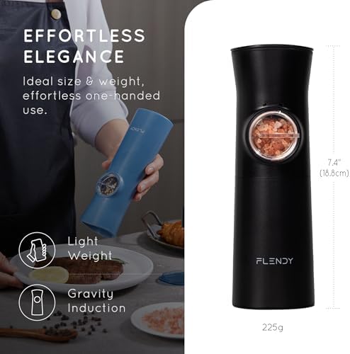 Flendy Gravity Electric Salt Pepper Grinder Set