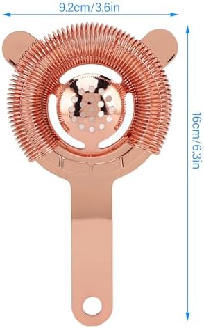 RYTTGOP 304 Stainless Steel Cocktail Strainer Rose Gold