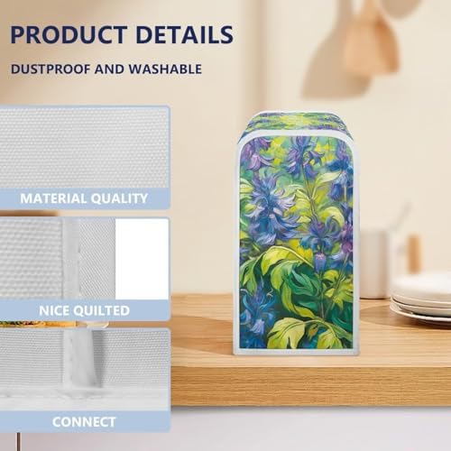 Tropical Palm Leaves Electric Can Opener Dust Cover Stylish and Durable KitchenFixture