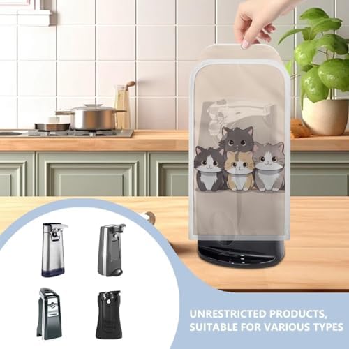 Cartoon Cat Can Opener Dust Cover