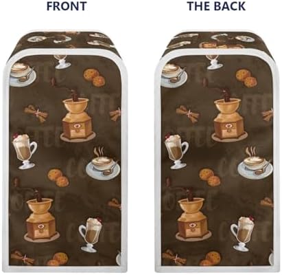 Coffee-Themed Stain-Resistant Dust Cover for Electric Can Openers