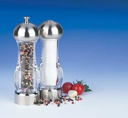 Trudeau Pepper Mill and Salt Shaker Set 7-Inch Tall