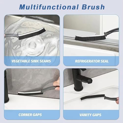 Compact 4Pcs Crevice Cleaning Set for Tight Spaces