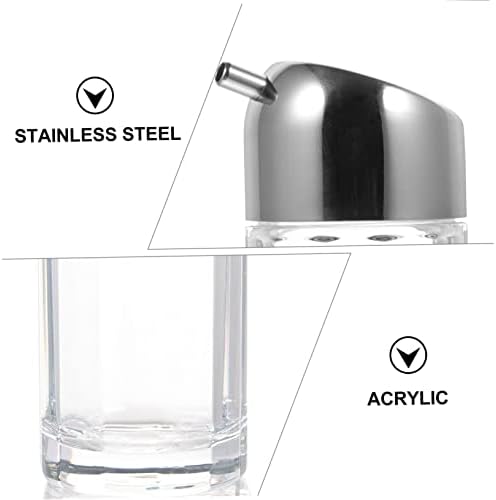 SleekSturdyAcrlicStainless Steel70ml CapacityLeakproof Condiment Bottle