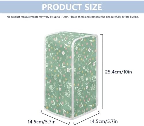 Green Floral Electric Can Opener Cover 1