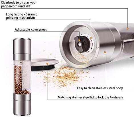 Mixoo 2-in-1 Salt Pepper Grinder