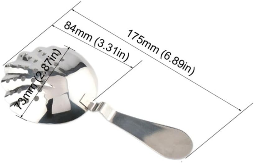 Professional Grade Stainless Steel Julep Strainer