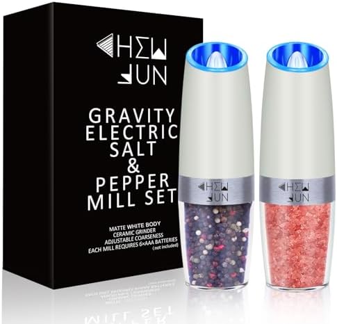 Gravity Salt Pepper Grinder Set by CHEW FUN