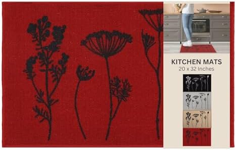 Elegant Design wool effect kitchen mat runner rug