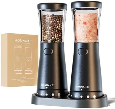 Adjustable Electric Salt Pepper Grinder Set 45oz