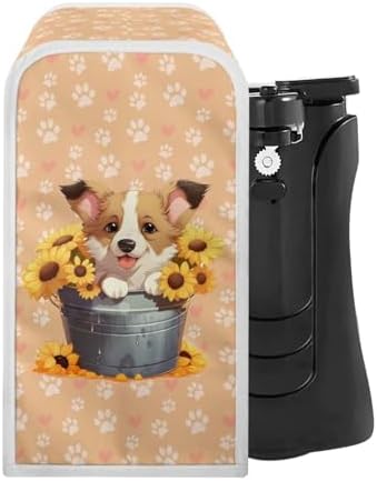 ZUXONGSY Electric Can Opener Dust Cover Sunflower Kitchen Decor