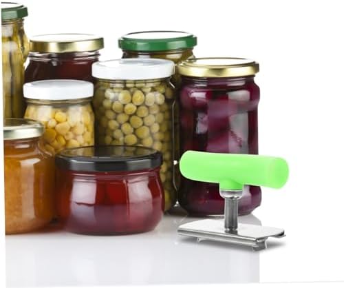 SHOWERORO 2-Piece Jar Bottle Opener Threaded Keychain with Rotary Action