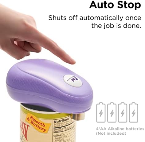 Kitchen Mama - Effortless Can Opener Electric Can Opener One-Touch Battery-Operated