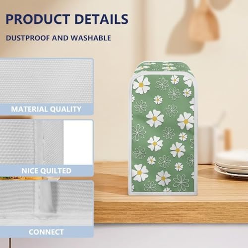 ZUXONGSY Floral Electric Can Opener Dust Cover