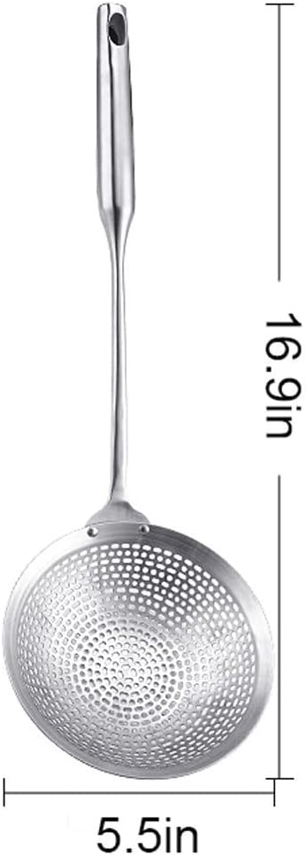 Stainless Steel Skimmer Spoon Brass