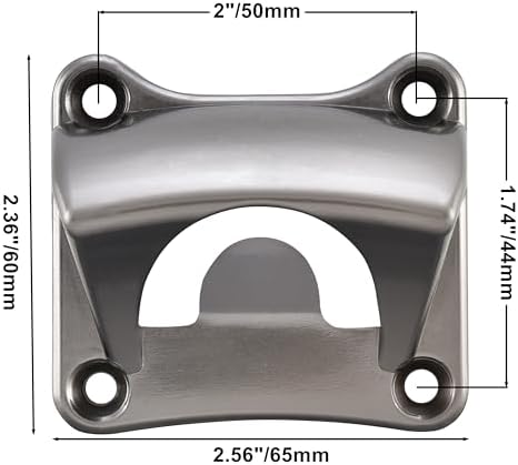 Rust-Resistant Wall-Mounted Beer Bottle Opener