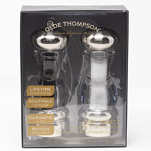 Olde Thompson Del Norte Pepper Mill Salt Shaker Set