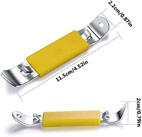 3-Piece Magnetic Bottle Can Opener Yellow