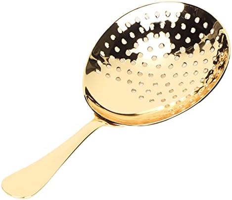 Stainless Steel Julep Strainer Ergonomic Handle for Home Commercial Use