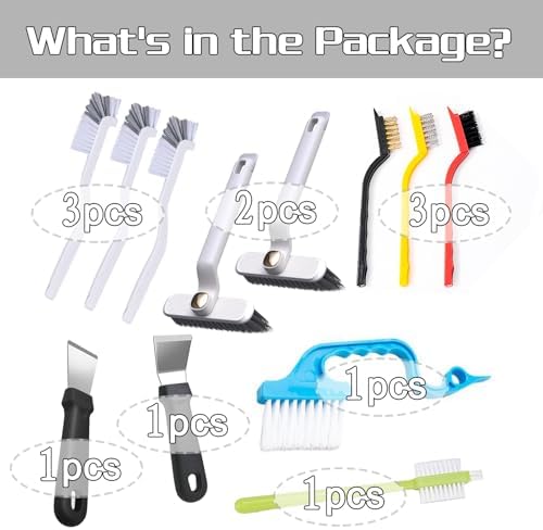 12-Piece Ultimate Crevice Cleaning Brush Kit